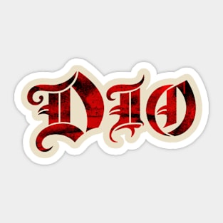 Red texture dio Sticker